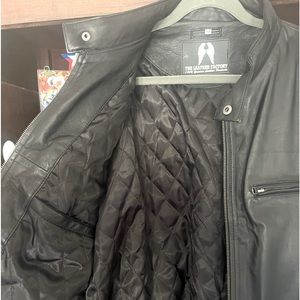 Men's Genuine Black Leather Jacket